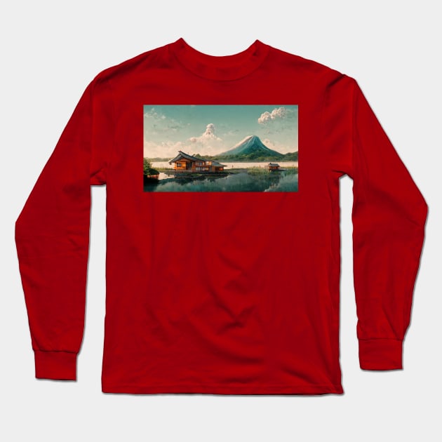 Lake houses Long Sleeve T-Shirt by orange-teal